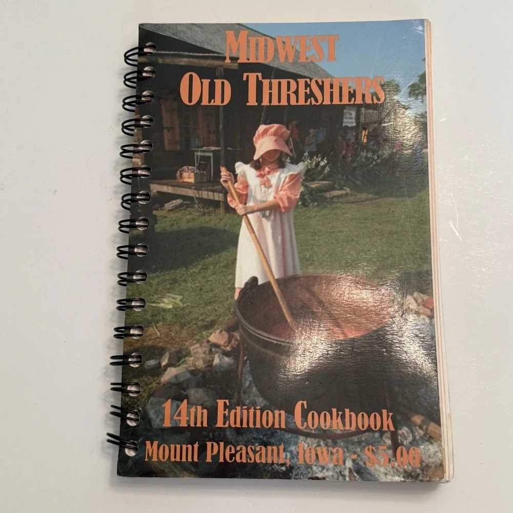 Midwest Old Threshers Mount Pleasant Iowa Cookbook 14th Ed Spiral Bound Recipes